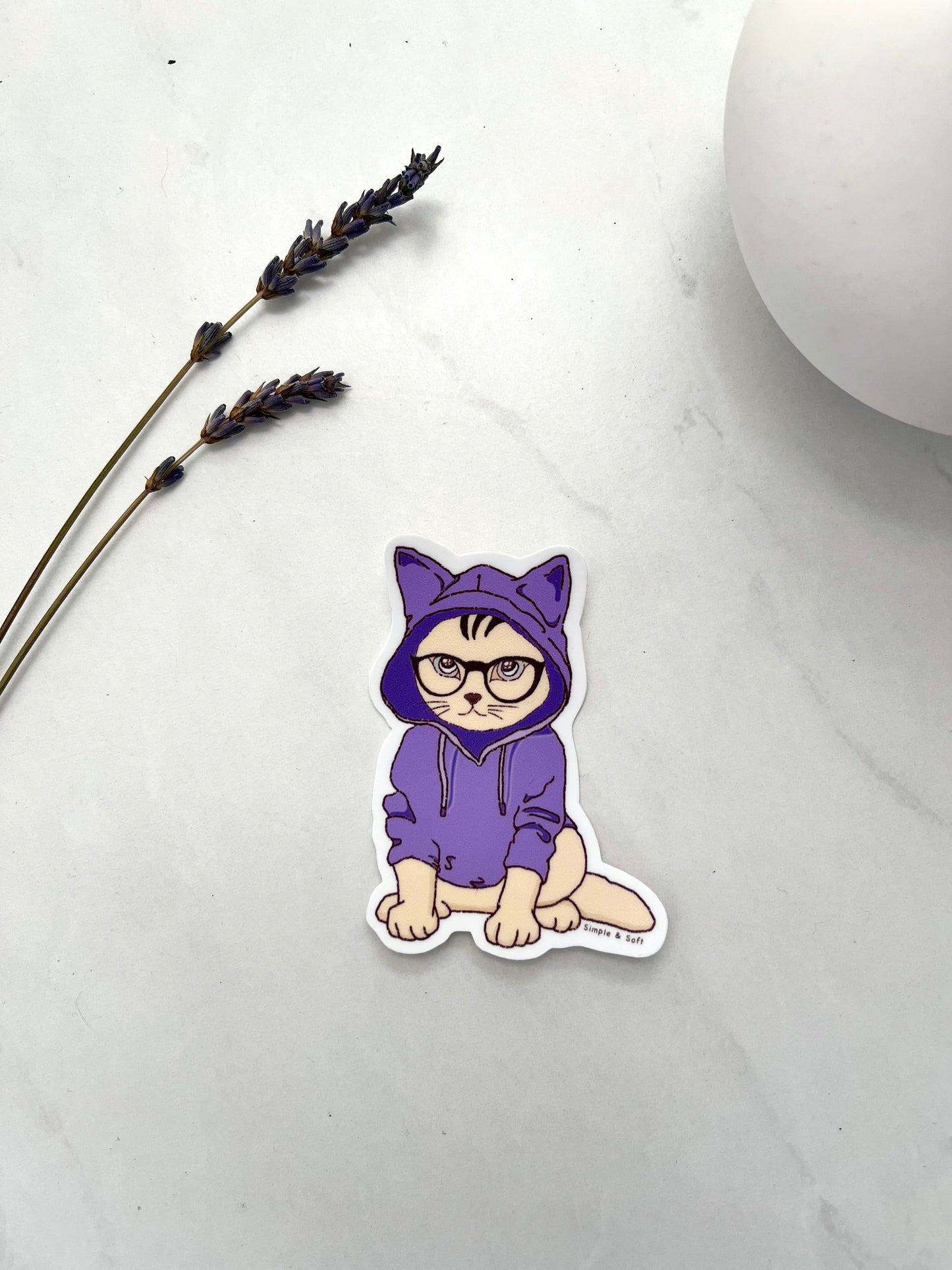 PULPLE HOODIE KITTY