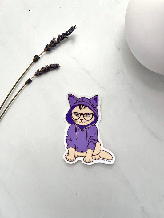 PULPLE HOODIE KITTY