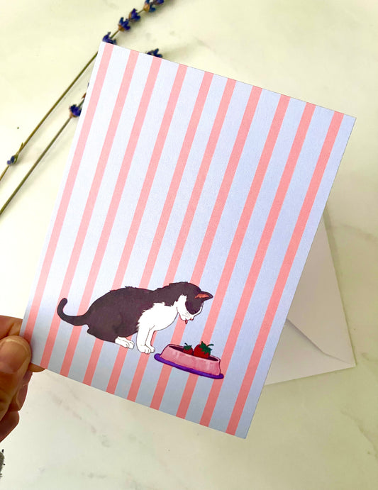 STRAWBERRY BREAKFAST POSTCARD