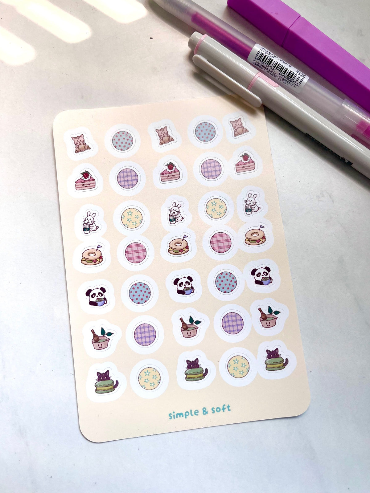 CAFE MINI STICKER SHEET