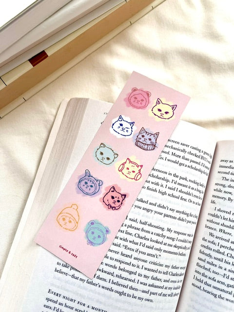 10 KITTY FACES- Bookmark