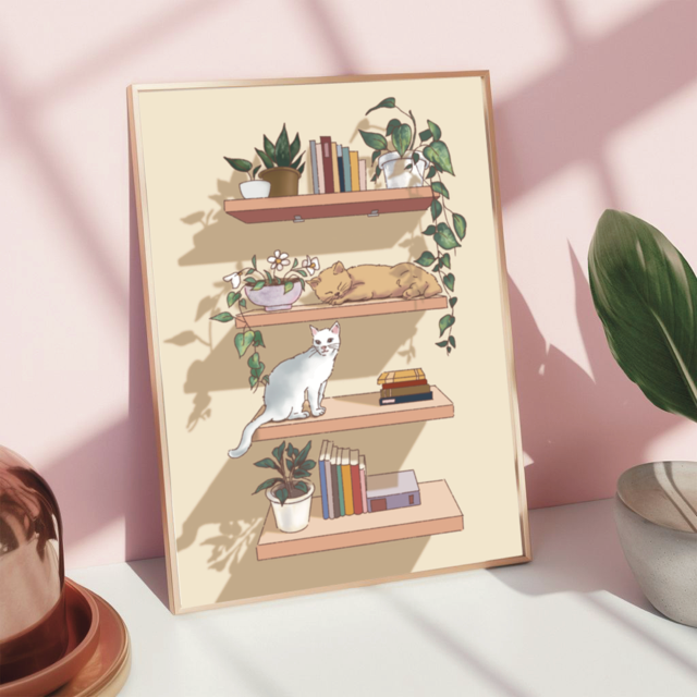 COZY BOOKSHELF