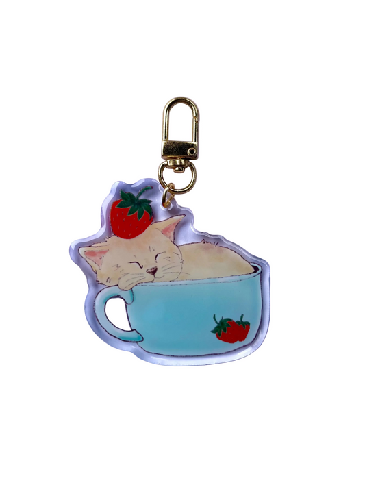NAPPING IN A STRAWBERRY CUP