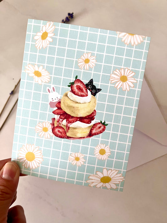 DAISY STRAWBERRY SHORT CAKE The POSTCARD