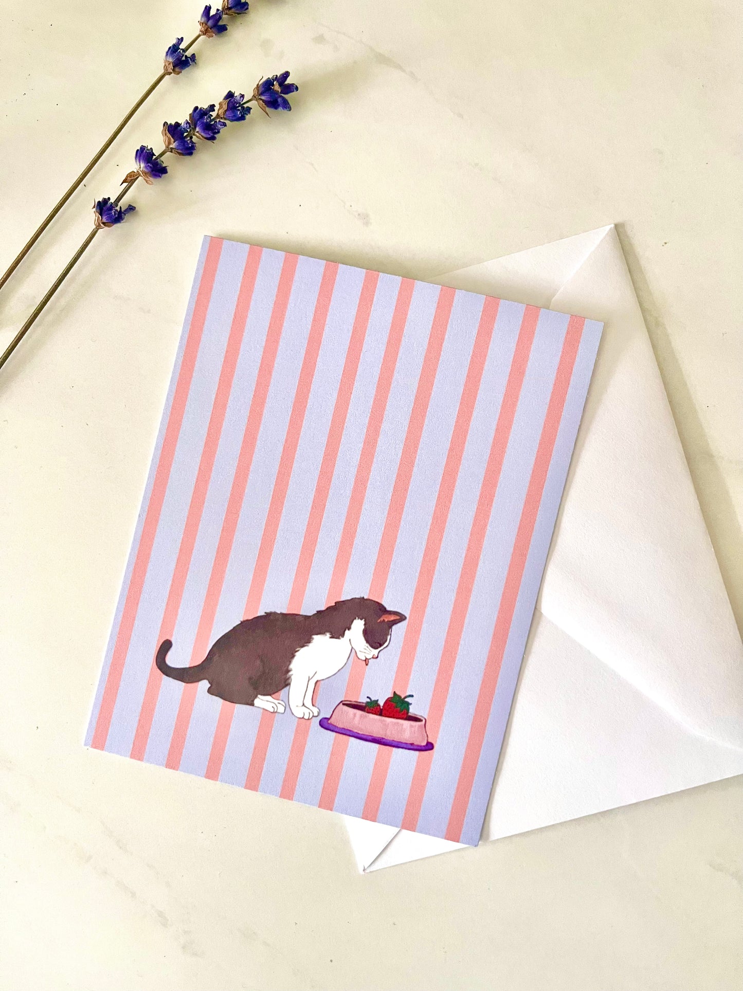 STRAWBERRY BREAKFAST POSTCARD
