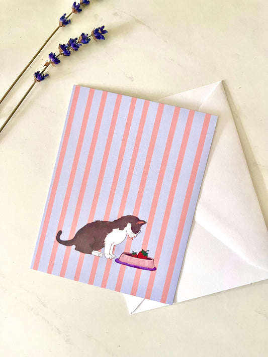STRAWBERRY BREAKFAST POSTCARD