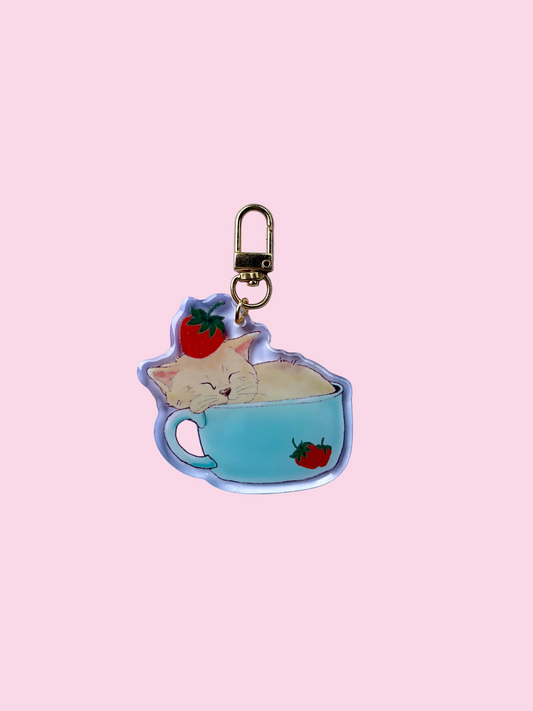 NAPPING IN A STRAWBERRY CUP