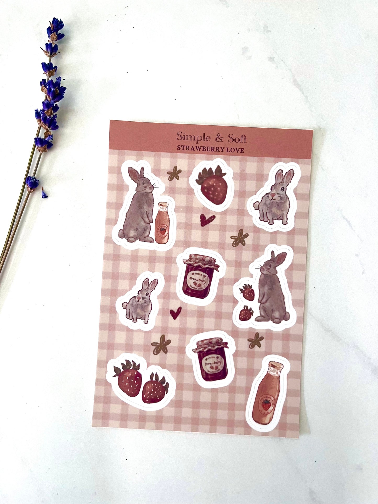 BUNNY AND STRAWBERRY JAM