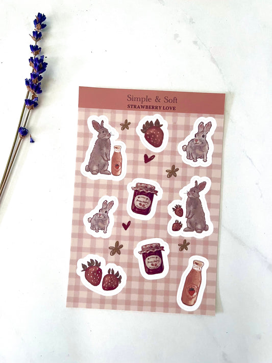 BUNNY AND STRAWBERRY JAM