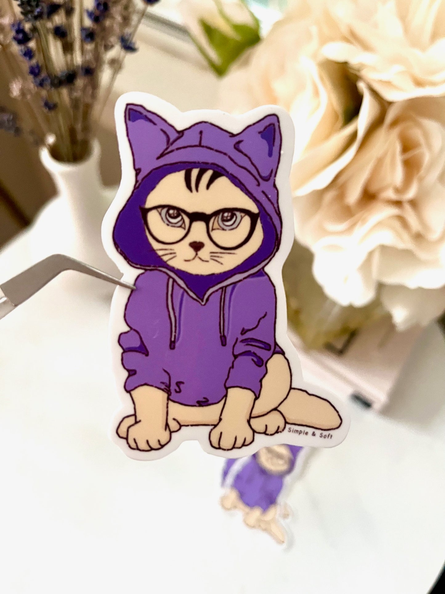 PULPLE HOODIE KITTY