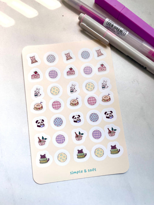 CAFE MINI STICKER SHEET